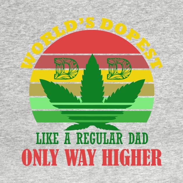 world's dopest dad retro by RedLineStore